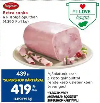 Spar Extra sonka 10dkg ajánlat