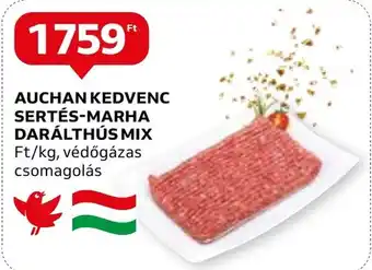 Auchan AUCHAN KEDVENC SERTÉS-MARHA DARÁLTHÚS MIX Ft/kg ajánlat