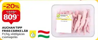 Auchan AUCHAN TIPP FRISS CSIRKE LÁB Ft/kg ajánlat