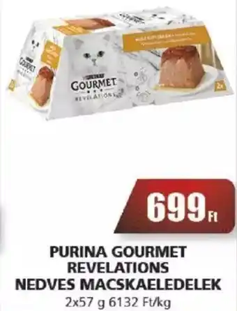 PURINA GOURMET REVELATIONS NEDVES MACSKAELEDELEK 2x57 g