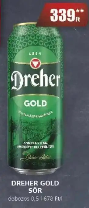 Príma DREHER GOLD SÖR 0,5l ajánlat