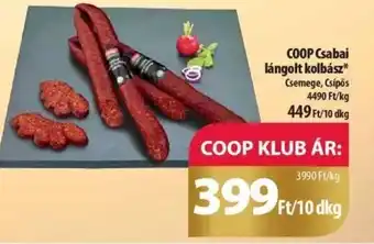 Coop COOP Csabai lángolt kolbász 10dkg ajánlat