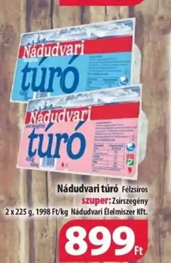 Coop Nádudvari túró 2x225g ajánlat