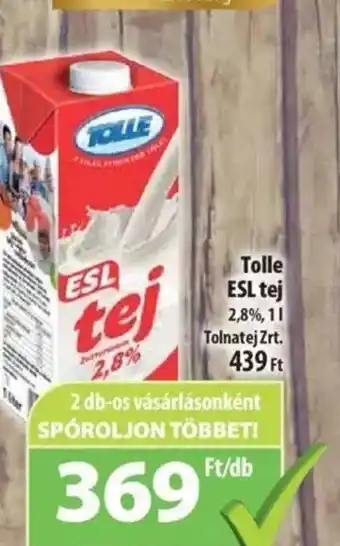 Coop Tolle ESL tej 1l ajánlat