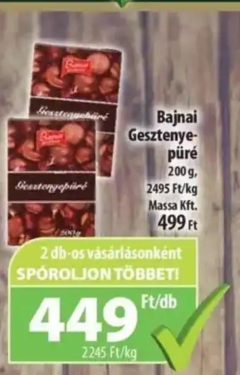 Coop Bajnai Gesztenye püré 200g ajánlat