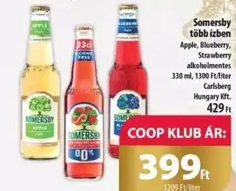 Coop Somersby több ízben 330ml ajánlat