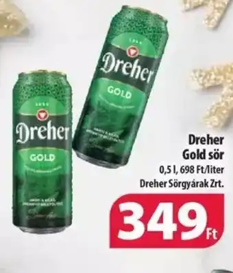 Coop Dreher Gold sör 0,5l ajánlat