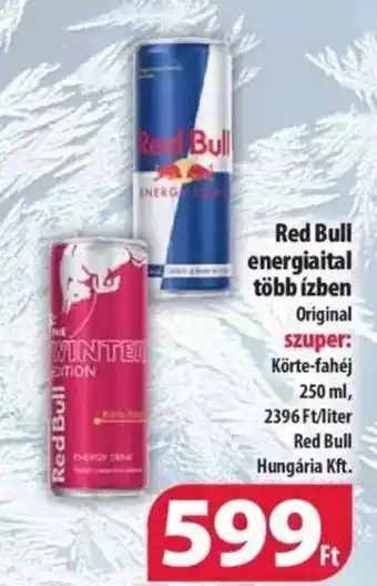 Coop Red Bull energiaital több ízben 250ml ajánlat