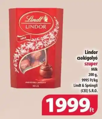 Coop Lindor csokigolyó 200g ajánlat