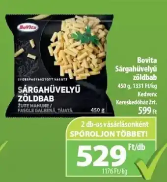 Bovita Sárgahüvelyű zöldbab 450g