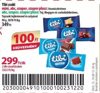Coop Tibi csoki 90g ajánlat