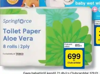 Tesco Springforce toalettpapír Aloe vera illattal 8 db ajánlat