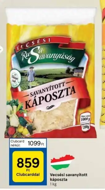 Tesco Vecsési savanyított káposzta 1 kg ajánlat