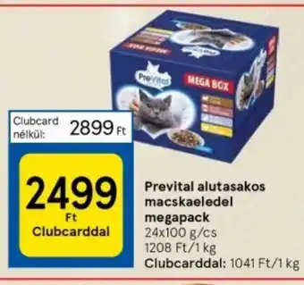 Tesco Prevital alutasakos macskaeledel megapack 24 x 100 g ajánlat