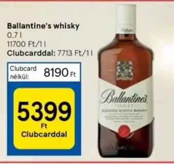 Tesco Ballantine's whisky 0,7 l ajánlat