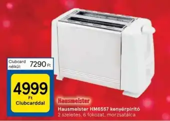 Tesco Hausmeister HM6557 kenyérpirító 1 db ajánlat