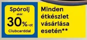 Tesco Minden étkészlet vásárlása esetén ajánlat