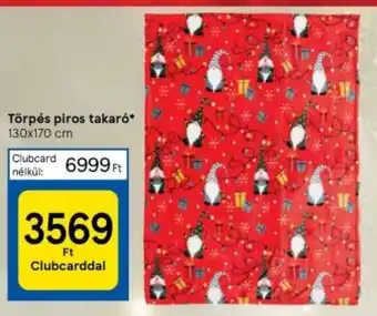 Tesco Törpés piros takaró 1 db ajánlat