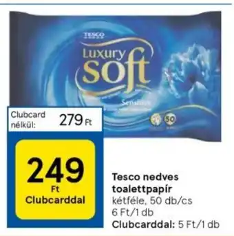 Tesco Tesco nedves toalettpapír 50 db ajánlat