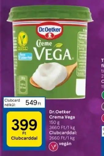 Tesco Dr.Oetker Crema Vega 150 g ajánlat