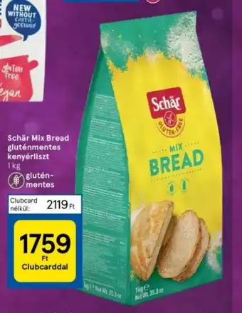 Tesco Schär Mix Bread gluténmentes kenyérliszt 1 kg ajánlat