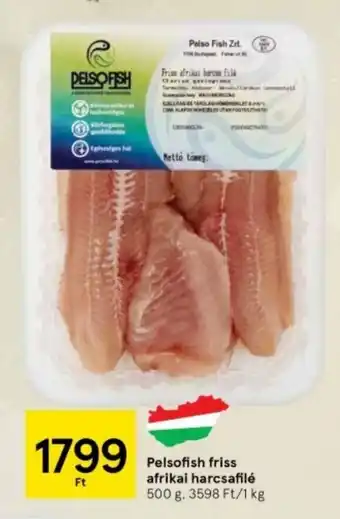Tesco Pelsofish friss afrikai harcsafilé 500 g ajánlat