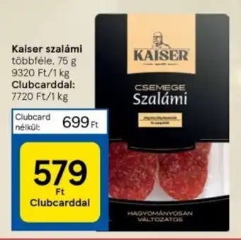 Tesco Kaiser szalámi 75 g ajánlat