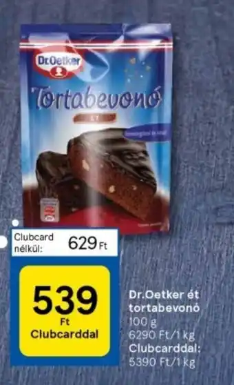Tesco Dr.Oetker ét tortabevonó 100 g ajánlat