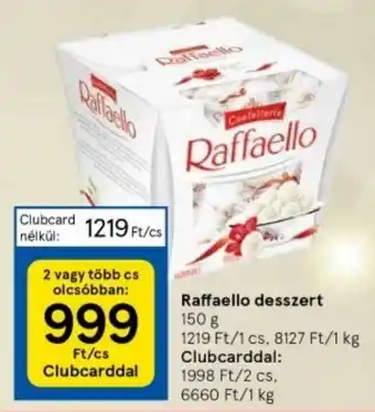 Tesco Raffaello desszert 150 g ajánlat