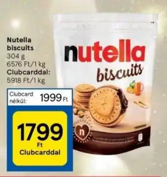 Tesco Nutella biscuits 304 g ajánlat