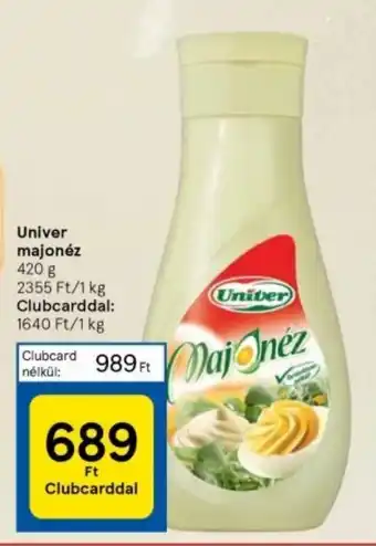 Tesco Univer majonéz 420 g ajánlat