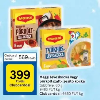 Tesco Maggi leveskocka vagy pörköltszaft-ízesítő kocka 60 g ajánlat