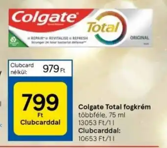Tesco Colgate Total fogkrém 75 ml ajánlat