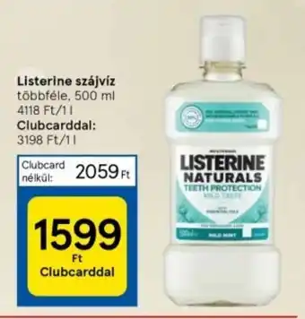 Tesco Listerine szájvíz 500 ml ajánlat