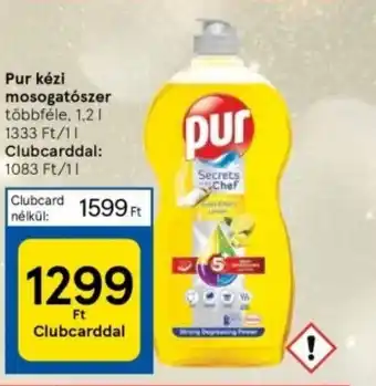 Tesco Pur kézi mosogatószer 1,2l ajánlat