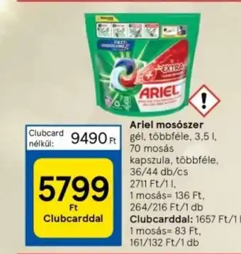 Tesco Ariel mosószer 3,5l ajánlat