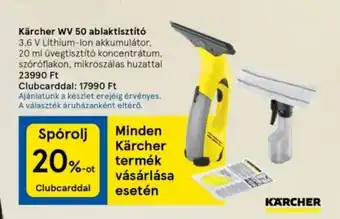Tesco Kärcher WV 50 ablaktisztító 3,6 V ajánlat
