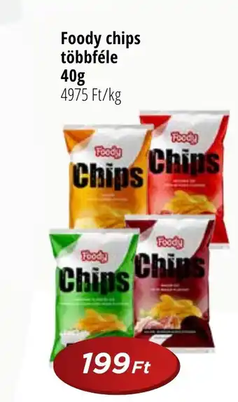 Foody chips többféle 40g
