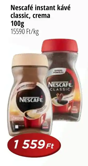 Nescafé instant kávé classic, crema 100g