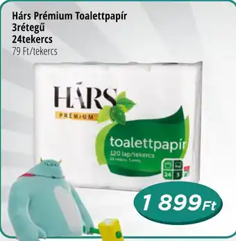 Real Hárs Prémium Toalettpapír 3rétegű 24tekercs ajánlat