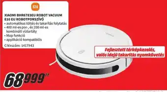 Media Markt XIAOMI BHR6783EU ROBOT VACUUM E10 EU ROBOTPORSZÍVÓ ajánlat