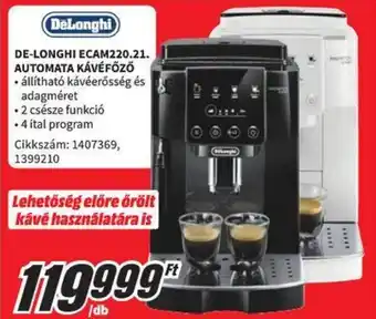 DE-LONGHI ECAM220.21. AUTOMATA KÁVÉFŐZŐ