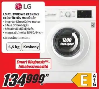 Media Markt LG F2J3WN3WE KESKENY ELÖLTÖLTŐS MOSÓGÉP ajánlat