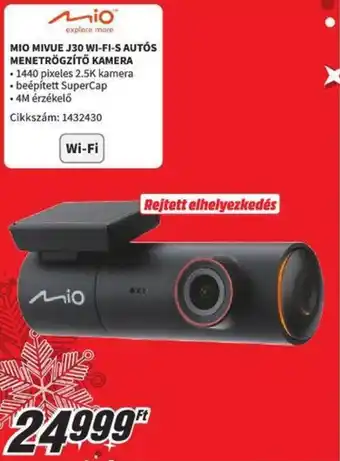 MIO MIVUE J30 WI-FI-S AUTÓS MENETRÖGZÍTŐ KAMERA