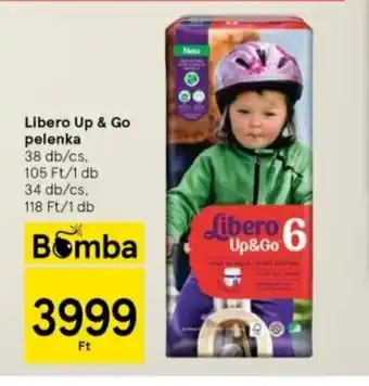 Tesco Libero Up Go pelenka 38 db ajánlat