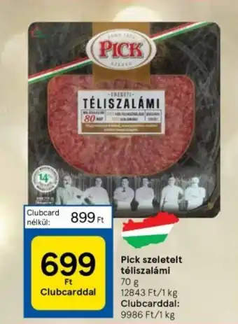 Tesco Pick szeletelt téliszalámi 70 g ajánlat