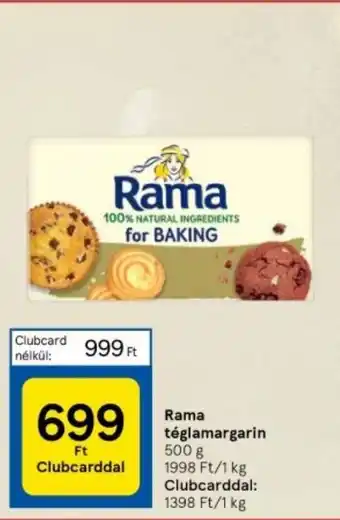 Tesco Rama téglamargarin 500 g ajánlat
