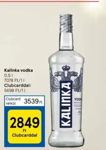 Tesco Kalinka vodka 0,5l ajánlat