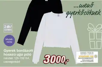 Kik Gyerek bordázott hosszú ujjú póló ajánlat