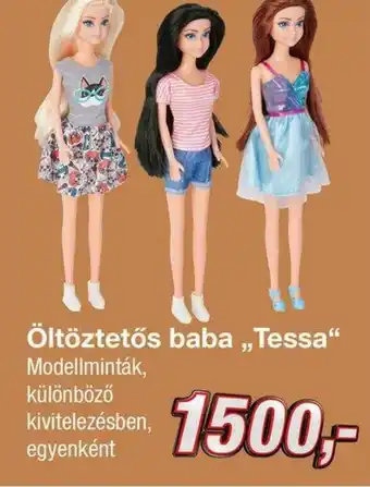 Kik Öltöztetős baba Tessa ajánlat